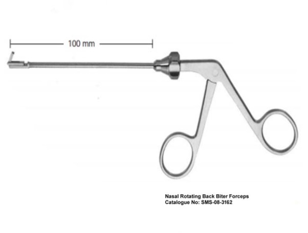 NASAL ROTATING BACK BITER FORCEPS 195 MM